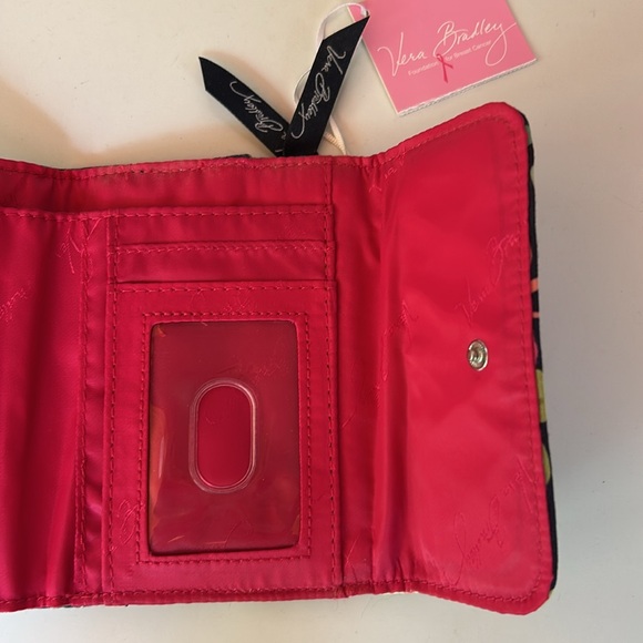 Vera Bradley Foundation for Breast Cancer Floral Euro Wallet with Ribbons - Picture 5 of 5